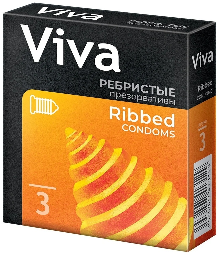 Купить Презервативы VIVA ребристые 3 шт в Алматы – Магазин на Kaspi.kz