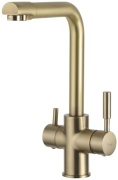 Смеситель для кухни Frap F4352-3, латунь, цвет золотой