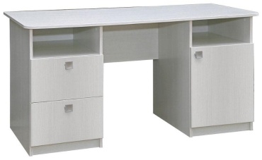 Стол письменный Пинскдрев Соната, 138.2х57.6x72.4 см, белый