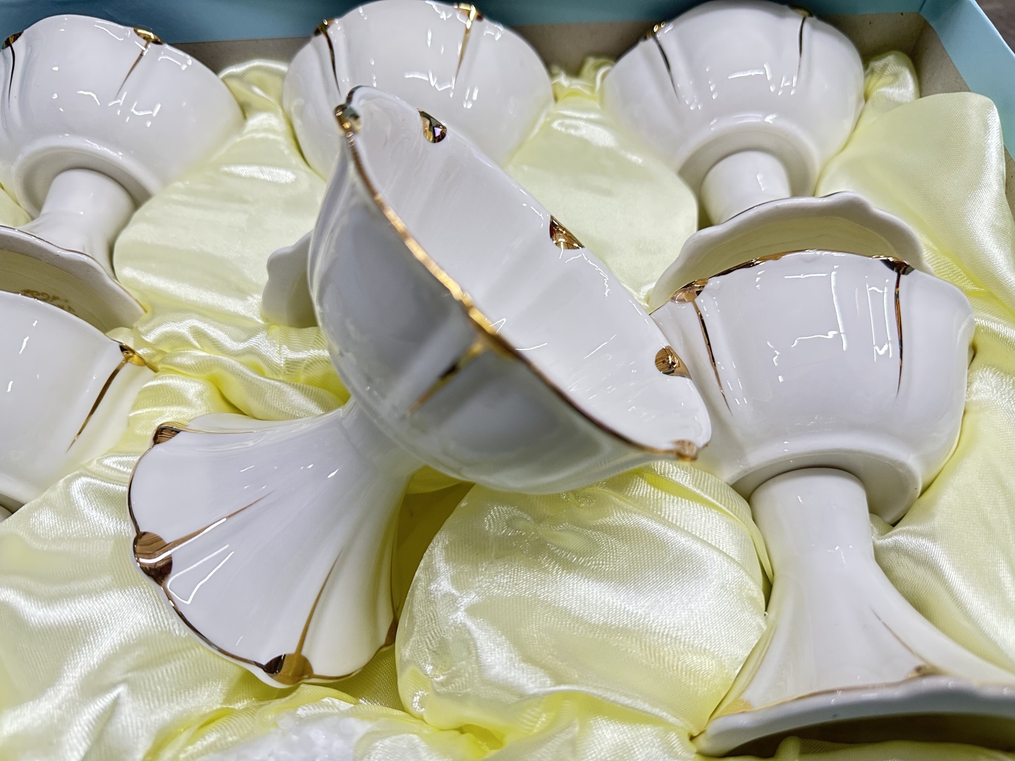 Креманка SD001-y4.5-6 pcs круглая 6 шт, костяной фарфор