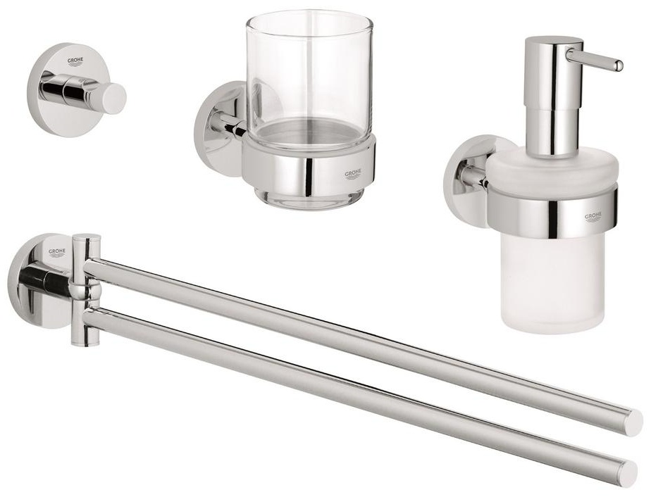Grohe набор аксессуаров 40846001 серебристый