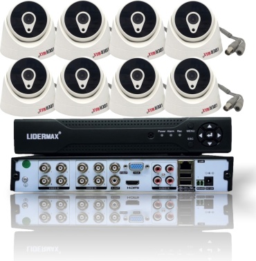 Комплект видеонаблюдения LIDERMAX lidermax and pro 8 k 1920x1080