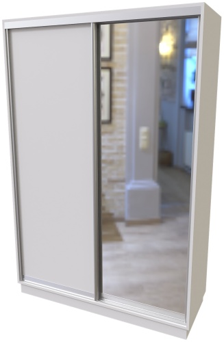Шкаф-купе InDA-mebel Vegas S140 V2.3, 140x230х60 см, серый