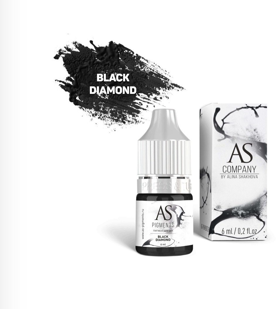 AS COMPANY для век пигмент Black diamond 6 мл