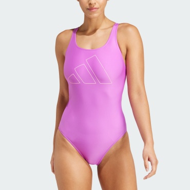 Купальник слитный adidas BIG BARS SUIT фиолетовый