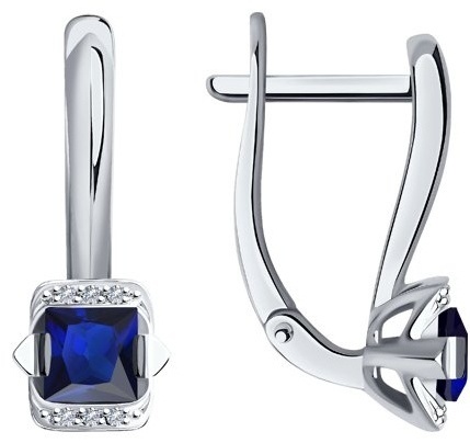 Серьги SOKOLOV EAR-SO-585-806489 вес 2.86 г золото, сапфир