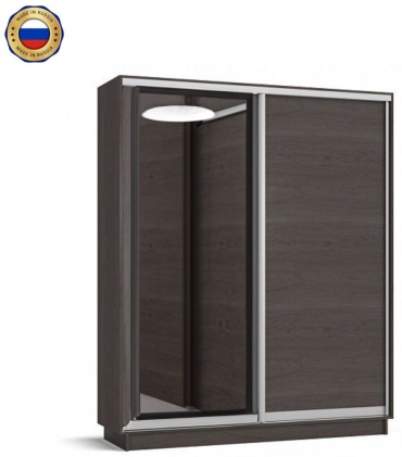 Шкаф-купе Divan Boss Рим 180, 177x224х60 см, темно-коричневый