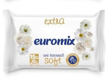 Влажные салфетки Euromix Extra Soft 15 шт