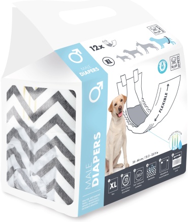 M-Pets подгузник 10116499 12 шт XL