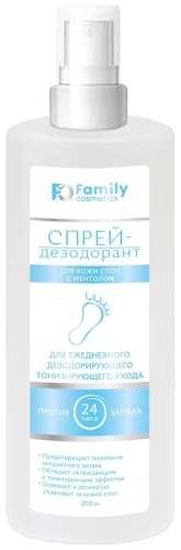 Family Cosmetics С ментолом дезодорант унисекс 200 мл
