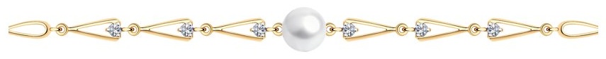 SOKOLOV BRA-SO-585-8417460-18 длина 18 см, вес 3.67 г золото, плетение фантазийное