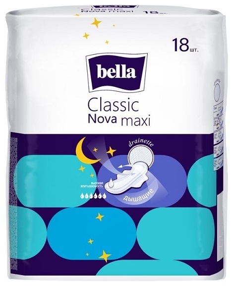 Bella прокладки Classic Nova Maxi 18 шт