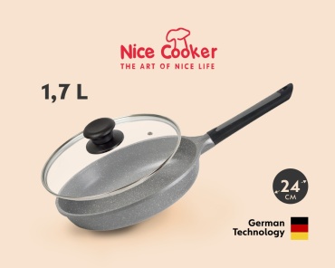 Сковорода Nice Cooker Pallas 24 см , алюминий