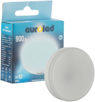 EUROLED 10W GX53, светодиодная, холодный белый