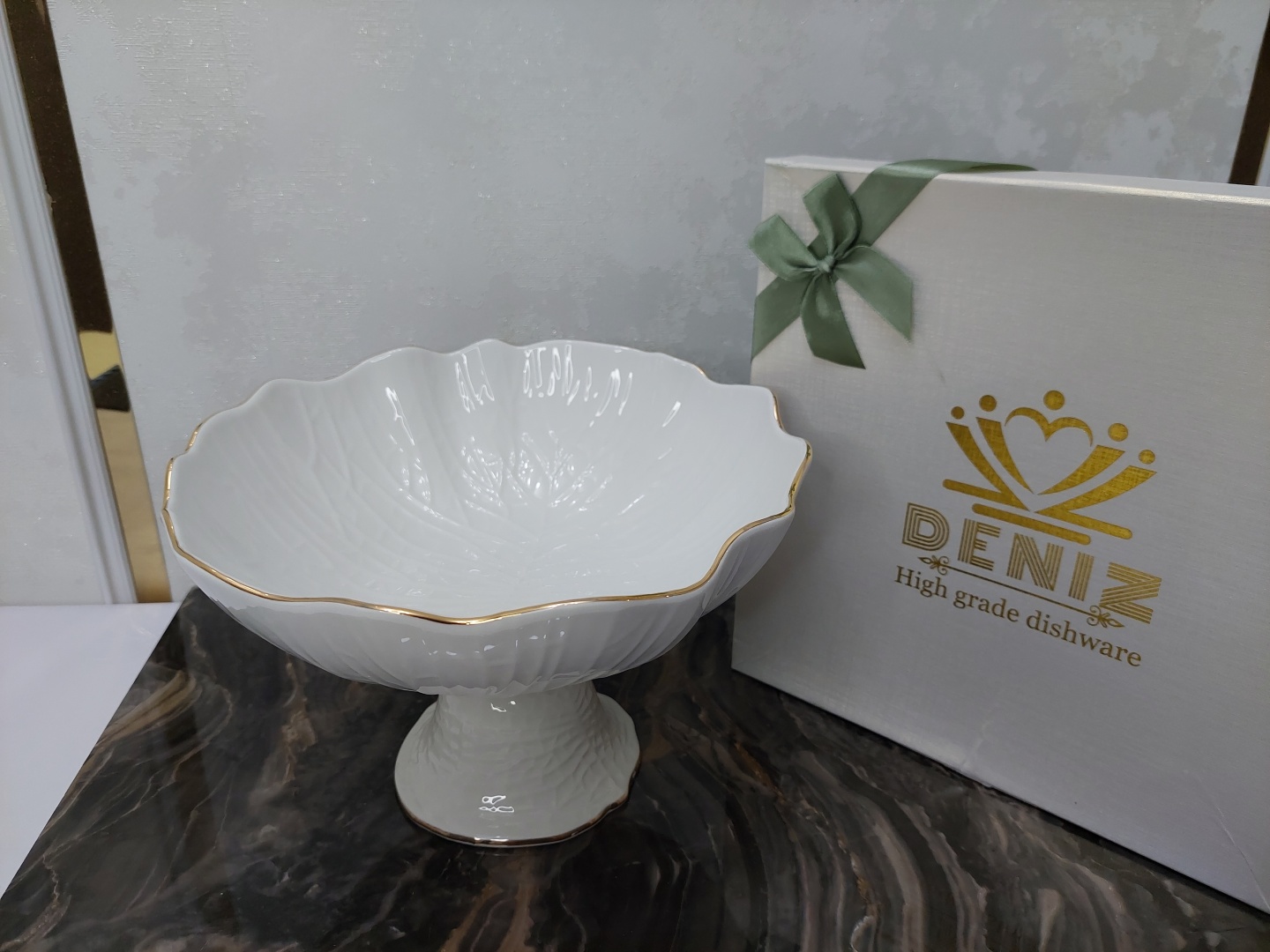 Фруктовница Deniz 1 шт, фарфор, 25х25 см