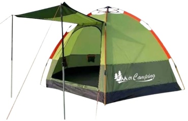 Палатка Camping кемпинговая 4-местная хаки