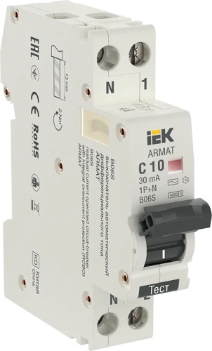 Дифференциальный автомат IEK AC 10 30 мА класс AC