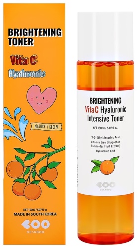 Dearboo тонер Brightening Toner Vita C Hyaluronic 150 мл