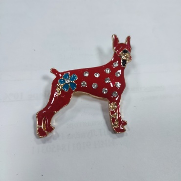 Брошь Fashion Jewelry бижутерный сплав, стекло, эмаль