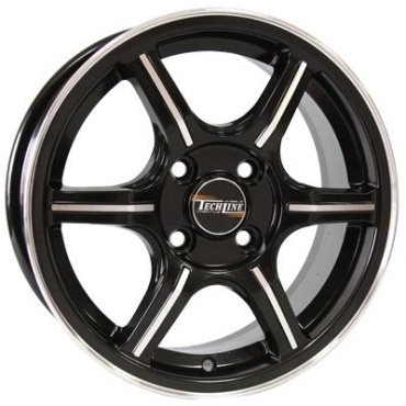 Tech-Line 433 5.5x14/4x98 D58.6 ET38 4 диска черный, серебристый