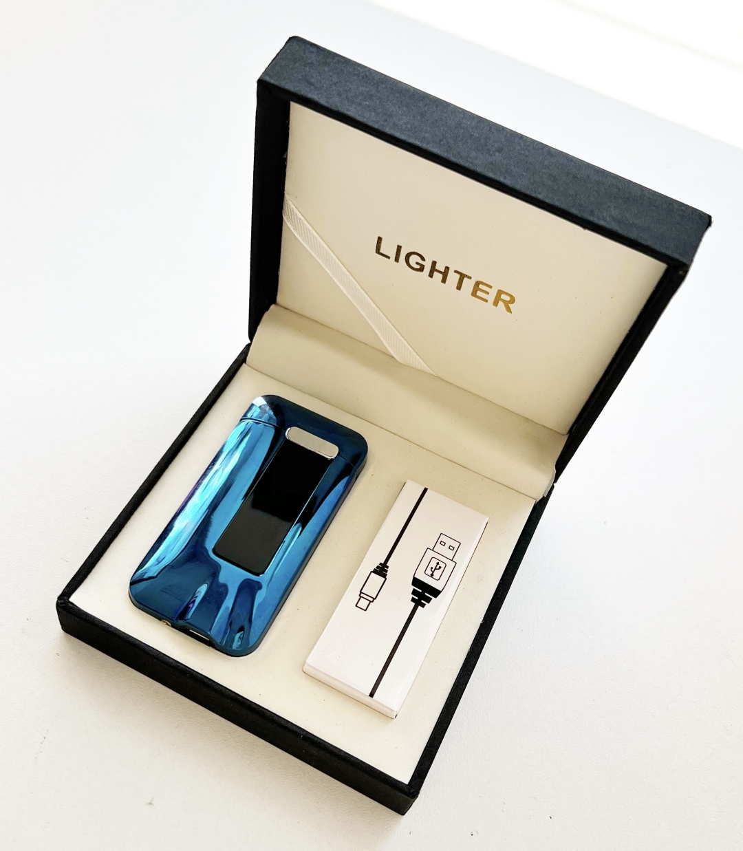 Lighter электронная зажигалка 567875, металлический сплав