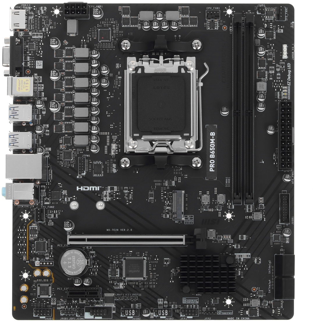 Материнская плата MSI PRO B650M-B