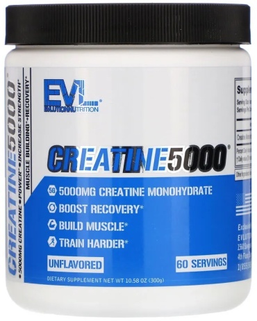 Креатин EVLution Nutrition Creatine 5000 нейтральный 300 г