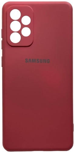 Чехол S&M для Samsung Galaxy A72 бордовый