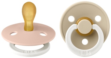 BIBS Набор ночных Colour Symmetric Blush Glow, Vanilla Glow 0+ месяцев