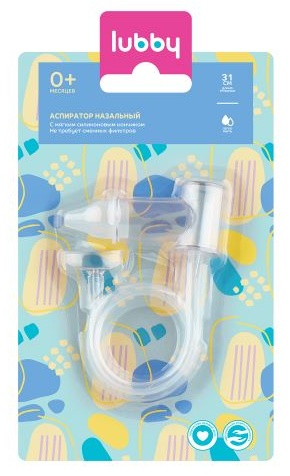 Купить Аспиратор Lubby Lubby аспиратор назальный с мягк. нос., 0+, сил ...