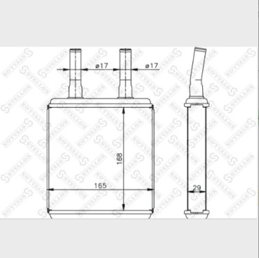 Stellox радиатор печки 10-35072-SX