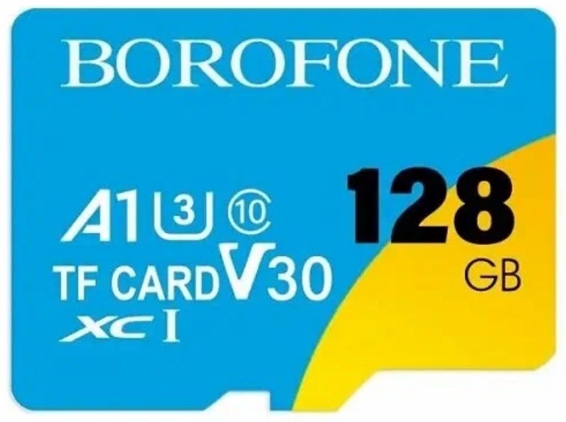 Карта памяти Borofone A1 TF CARD V30 128 Гб