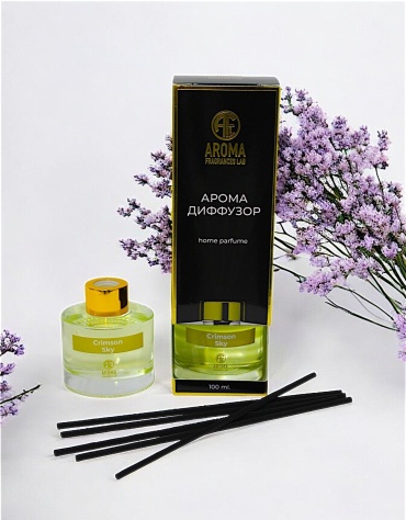 Диффузор с палочками Aroma Fragrances lab бергамот, мята, грейпфрут 100 мл