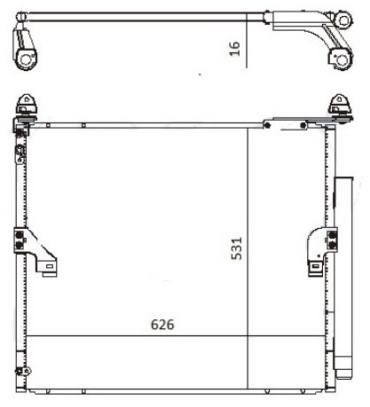 ZentParts радиатор кондиционера Z19285