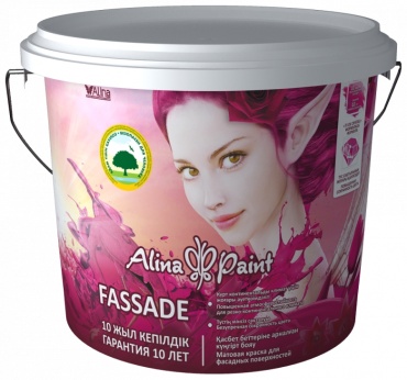 Alina Paint водно-дисперсионная Fassade 2 л, белый цвет