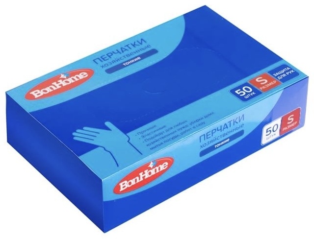 BonHome перчатки 5043130 белый 50 шт