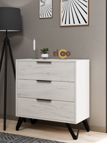 Комод Ricco 253, 70x34x75 см, белый