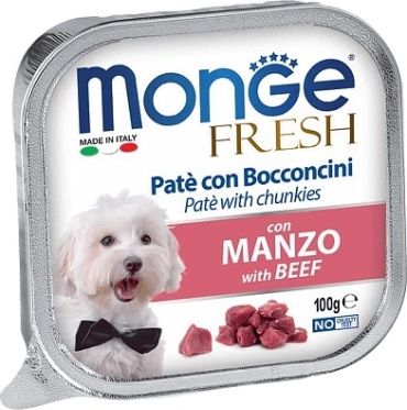 Monge Fresh для взрослых собак с телятиной все породы 100 г 1 шт