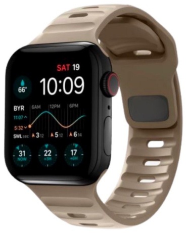 Ремешок Spigen для Apple Watch Series 1, Watch Series 2, Watch Series 3, Watch Series 4, Watch Series 5, Watch Series 6, Watch Series 7, Watch Series 8, Watch Ultra, Watch SE, Watch SE 2nd Gen бежевый