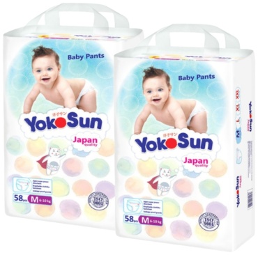 Подгузники-трусики Yokosun Comfort+ M, 116 шт