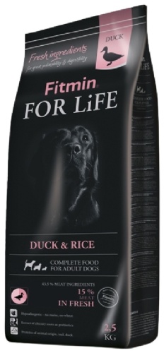 Fitmin For life Duck & Rice Утка с рисом для взрослых 2.5 кг