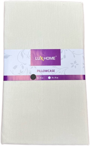 Наволочка LUX HOME 50x70 ранфорс, хлопок, 2 шт