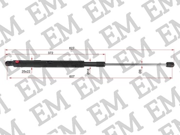EM E-A2049800564-M для Mercedes-Benz GLK 220/GLK 350 2008-2015 черный