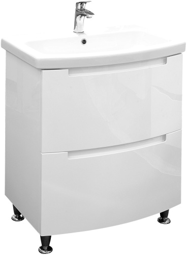 Тумба с раковиной AQUARODOS HEADWAY 70, 70x85x45 см, белый