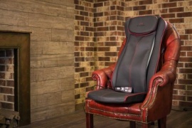 Массажер Casada CMK-323 Quattromed-5 Braintronics накладка на спинку стула 3D-массаж, акупунктурный, вибрационный, инфракрасный прогрев, шиацу, роликовый