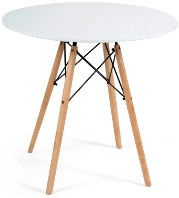 Обеденный стол Tetchair CINDY NEXT, 80х80x75 см, МДФ, белый