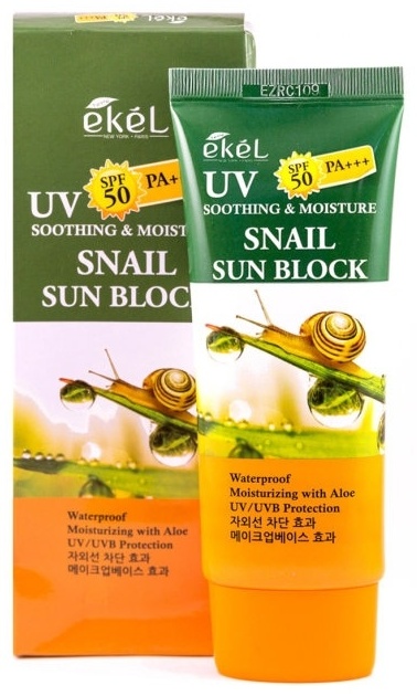 Купить EKEL Snail sun block SPF50 крем для тела 80 мл в Алматы ...