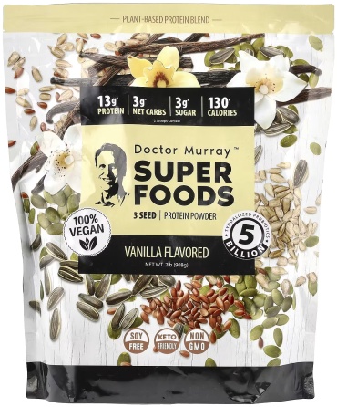 Doctor Murray Superfoods 3 Seed Protein Powder ваниль 908 г