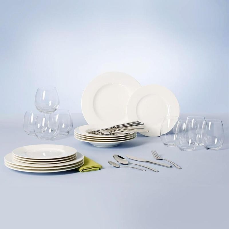 Сервиз на 4 персоны Villeroy&Boch , предметов: 36, чайно-столовый, стекло, фарфор, сталь