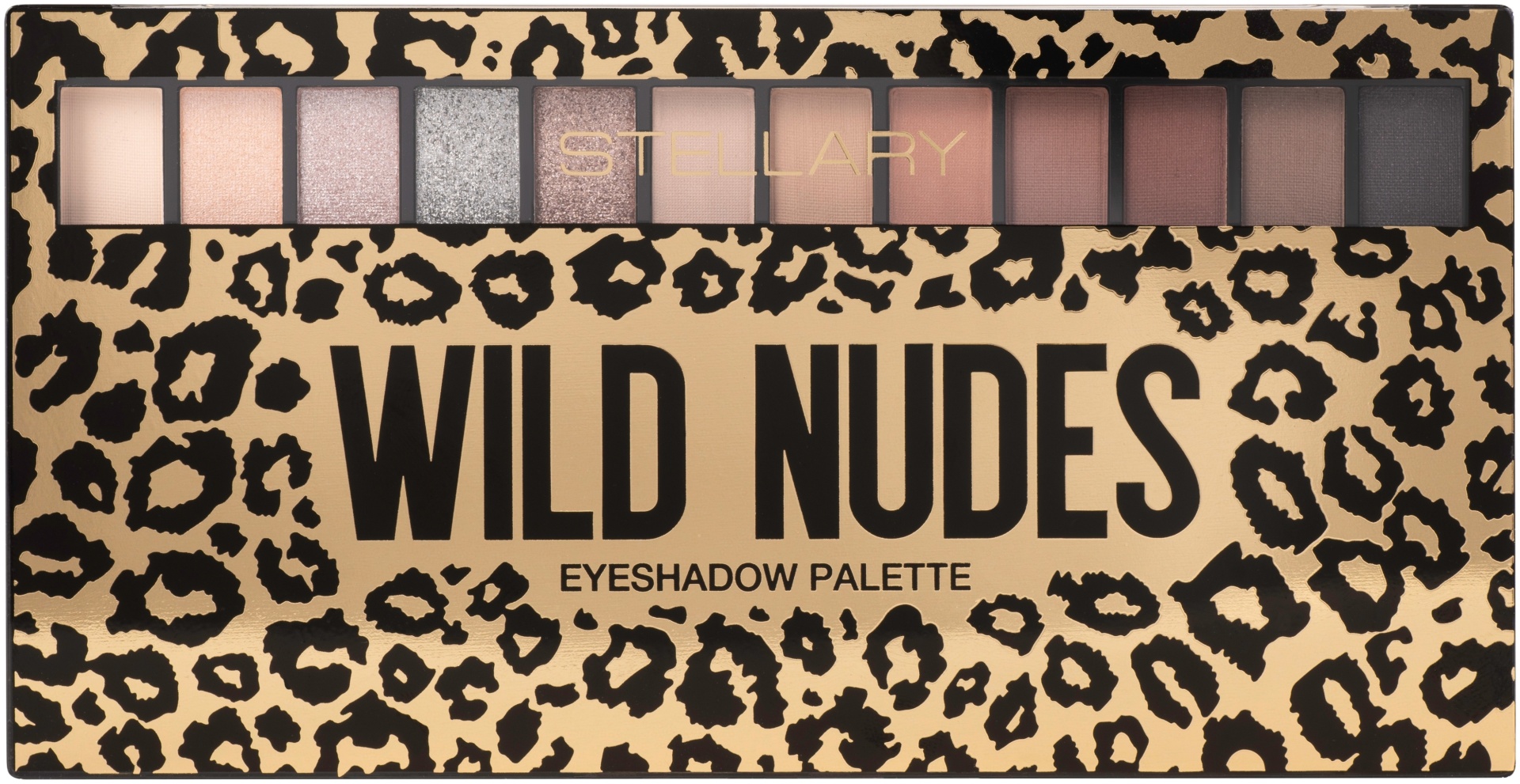 Stellary тени прессованные Eyeshadow palette Wild nudes